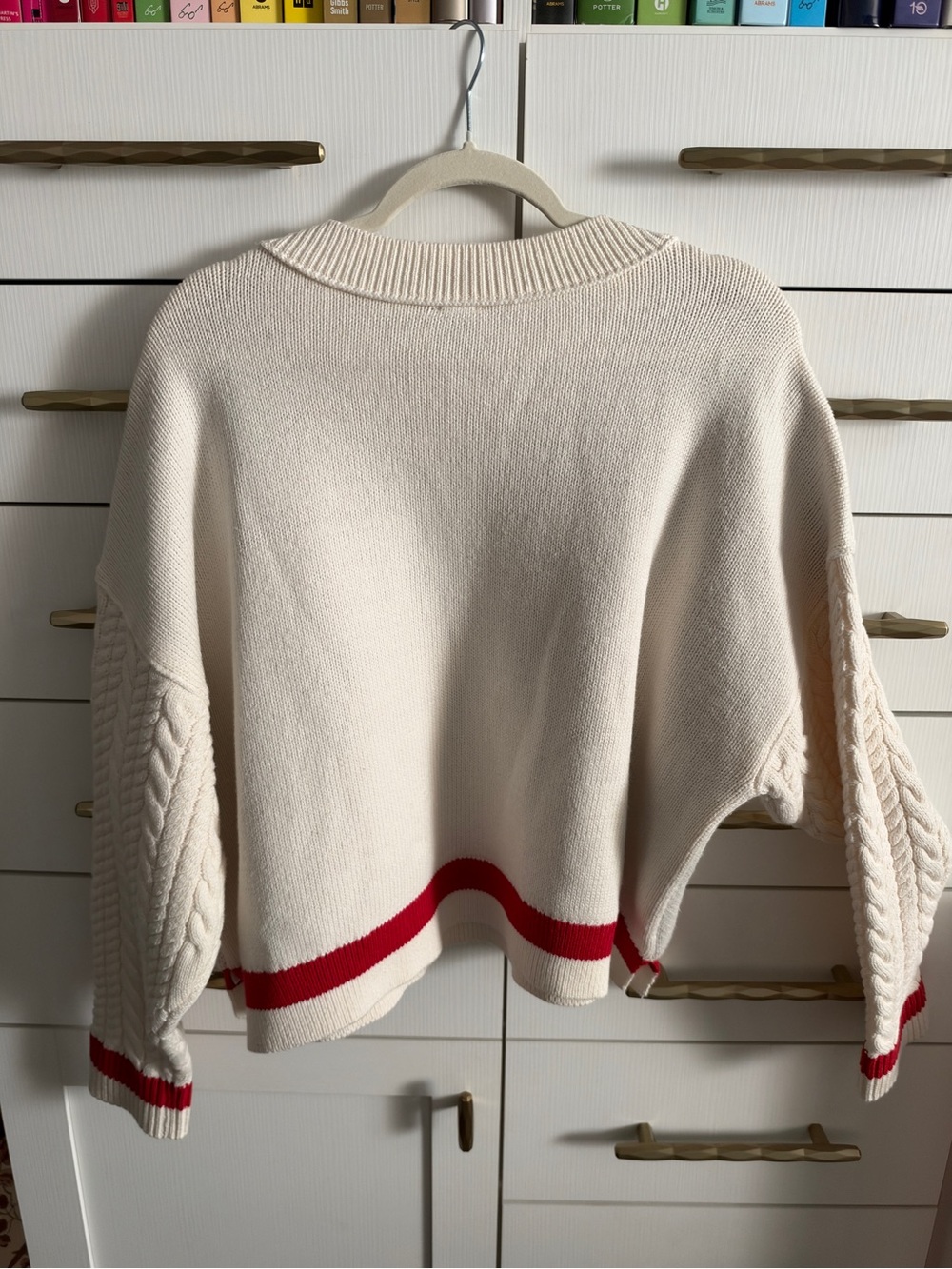 Maeve Anthropologie Nantucket Graphic Cable Knit Sweater M - Picture 2 of 6